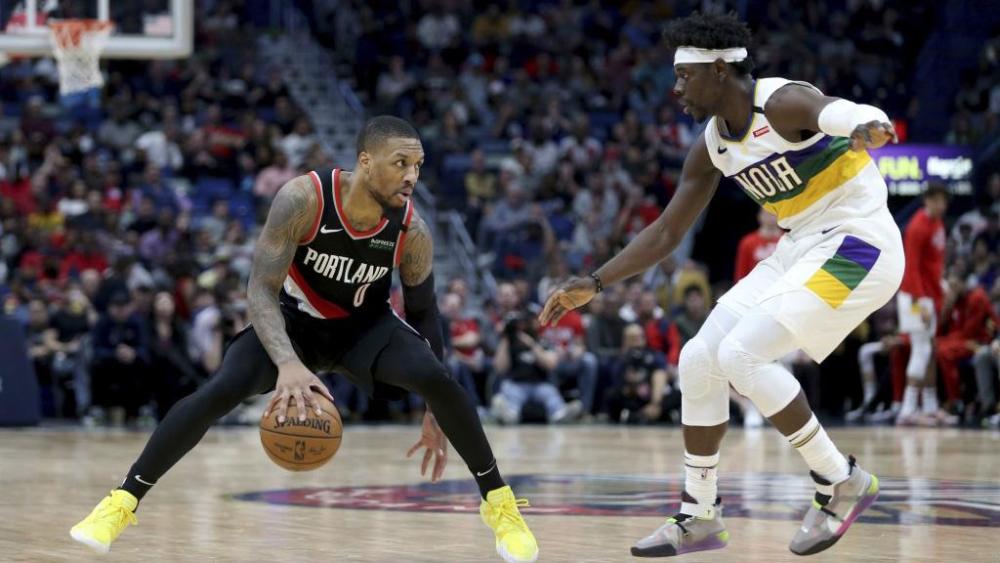  艾顿护框能力尽显，开拓者力克鹈鹕守住西部第六位置  